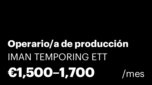 Operario/a de producción