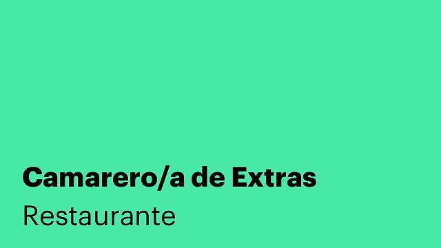 Camarero/a de Extras