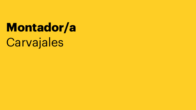 Montador/a