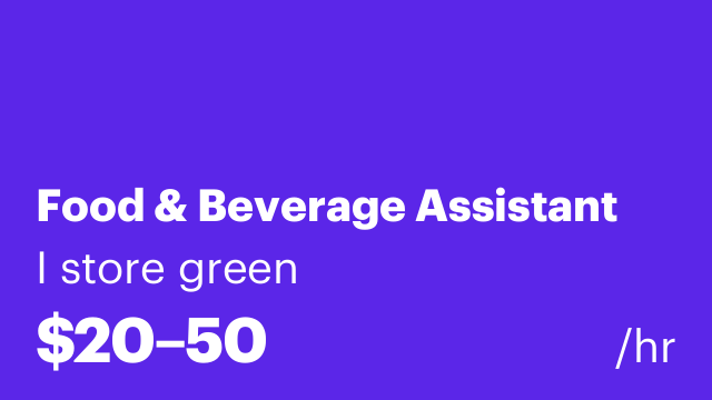 Food & Beverage Assistant