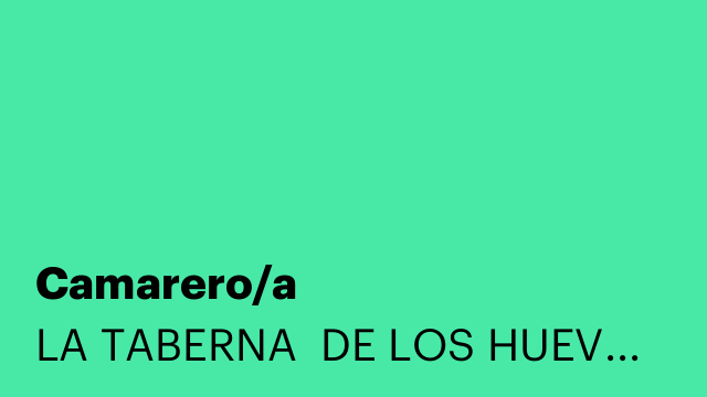 Camarero/a