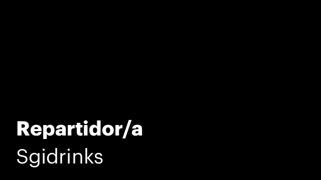 Repartidor/a