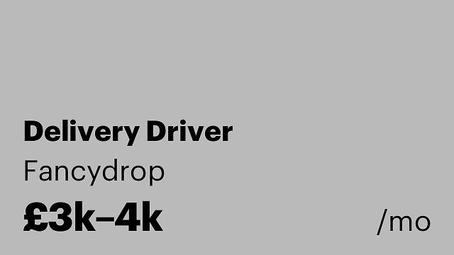 Delivery Driver