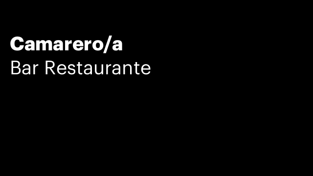 Camarero/a