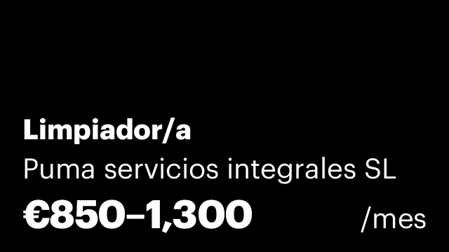 Limpiador/a
