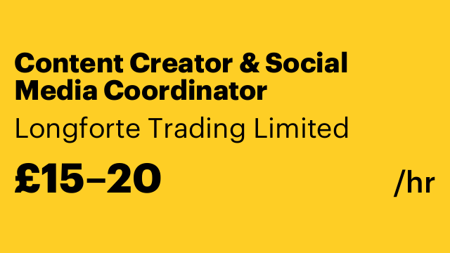 Content Creator & Social Media Coordinator