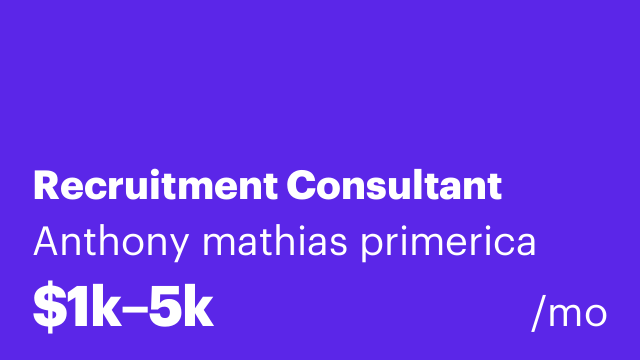 Recruitment Consultant