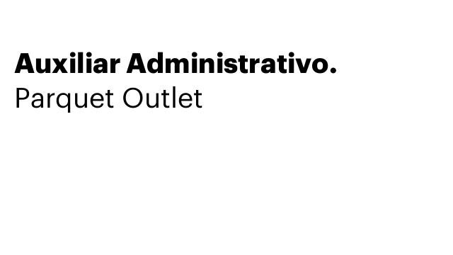 Auxiliar Administrativo.