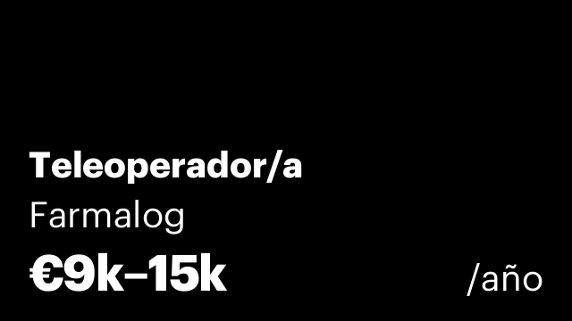 Teleoperador/a