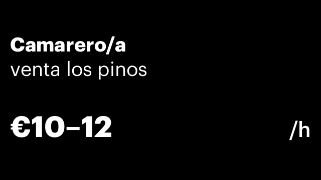 Camarero/a