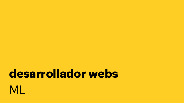 desarrollador webs