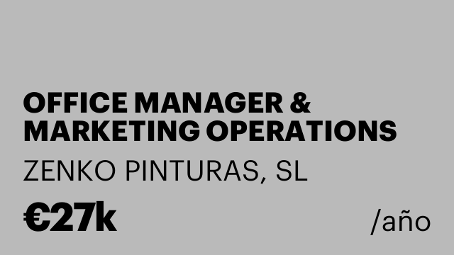 OFFICE MANAGER & MARKETING OPERATIONS