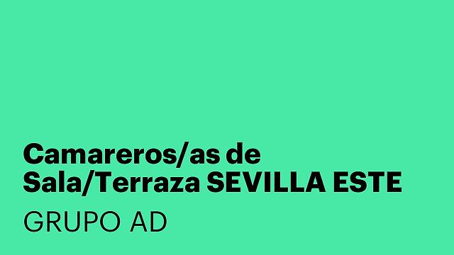 Camareros/as de Sala/Terraza SEVILLA ESTE