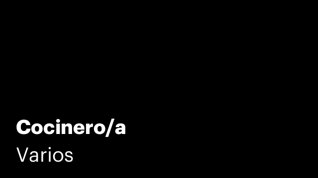 Cocinero/a