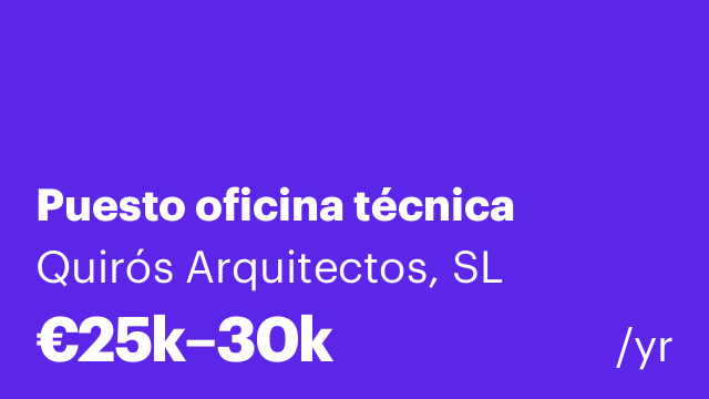 Puesto oficina técnica