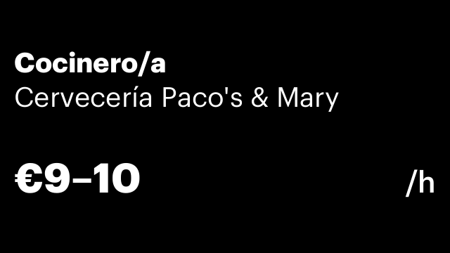 Cocinero/a