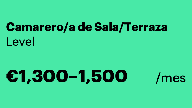 Camarero/a de Sala/Terraza