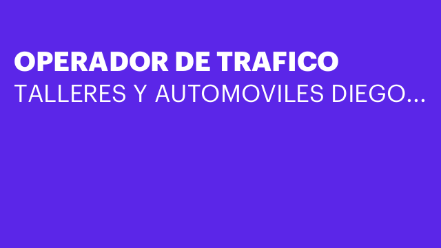 OPERADOR DE TRAFICO