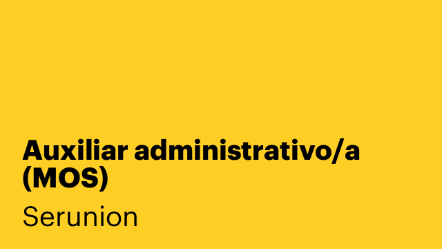 Auxiliar administrativo/a (MOS)
