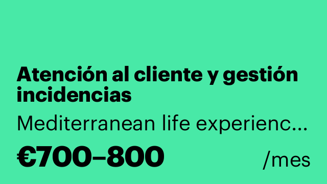 Atención al cliente y gestión incidencias