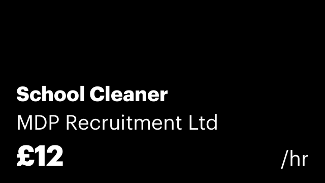 School Cleaner