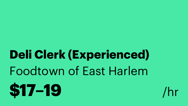 Deli Clerk (Experienced)