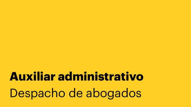 Auxiliar administrativo