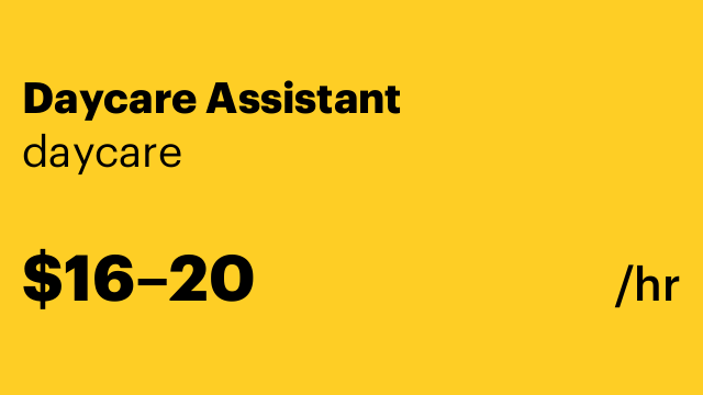 Daycare Assistant