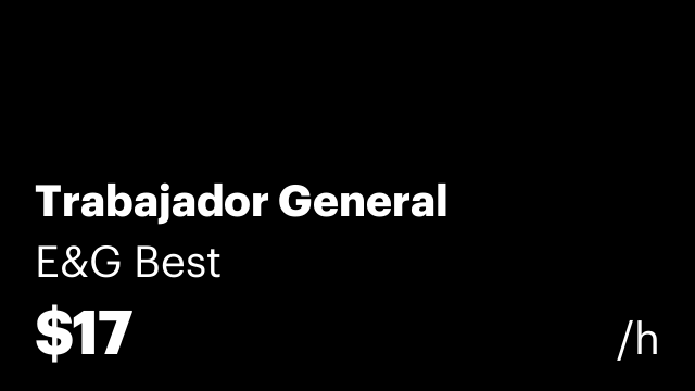 Trabajador General
