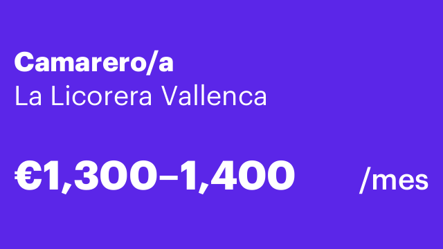 Camarero/a