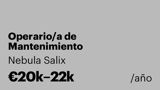 Operario/a de Mantenimiento