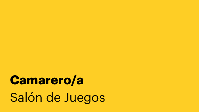 Camarero/a