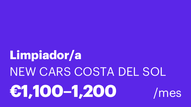 Limpiador/a