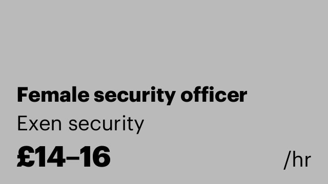 Female security officer