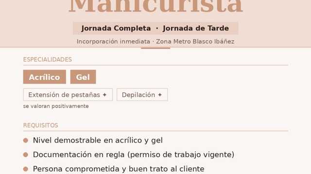 Manicurista Técnica Uñas Acrilicas