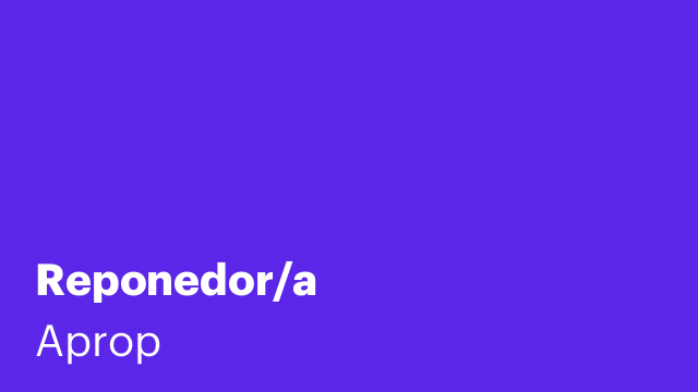 Reponedor/a