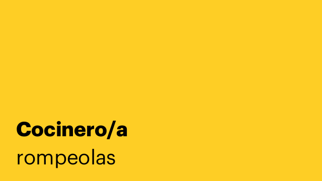 Cocinero/a