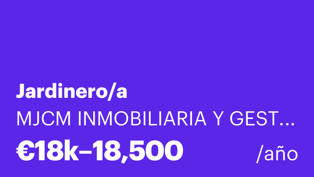 Jardinero/a