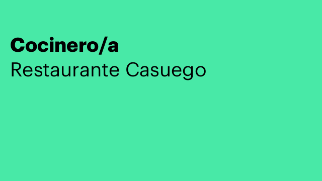 Cocinero/a