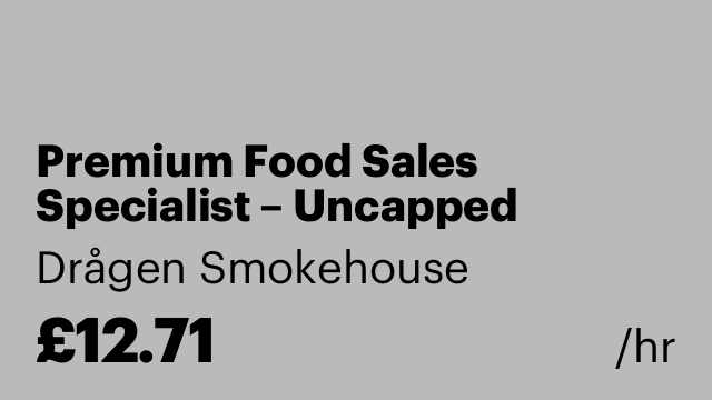 Premium Food Sales Specialist – Uncapped Commission