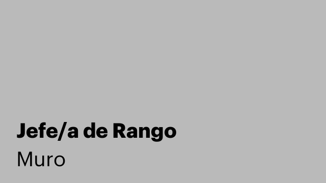 Jefe/a de Rango