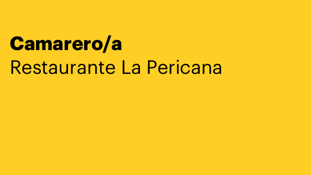 Camarero/a