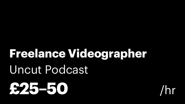 Freelance Videographer