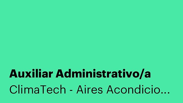 Auxiliar Administrativo/a