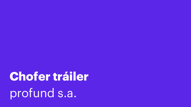 Chofer tráiler