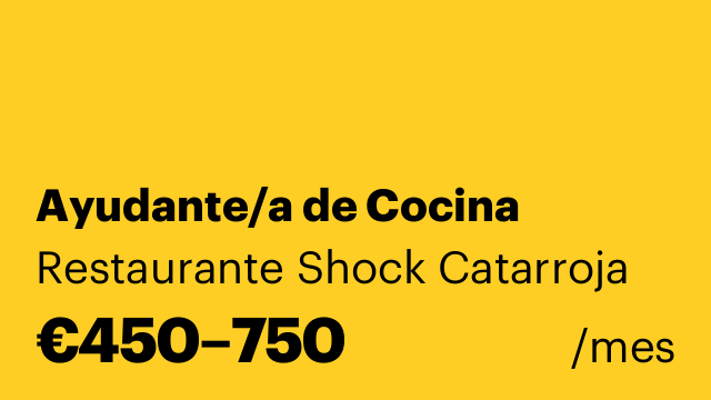 Ayudante/a de Cocina