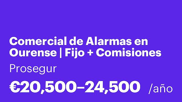 Comercial de Alarmas en Ourense | Fijo + Comisiones sin límite (+3.000 €/mes)