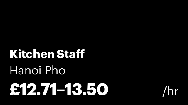 Kitchen Staff