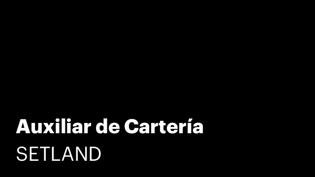Auxiliar de Cartería