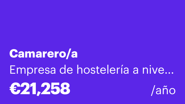 Camarero/a